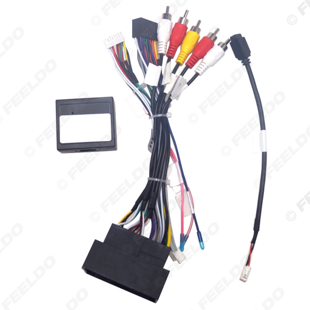 Picture of Car 16pin Wiring Harness Cable With CANbus For Jeep Wrangler(2018+)/Cherokee(15-20)/Compass(17-20)/Renegade(16-22)/Grand Commander(18-22)