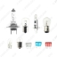 Picture of 12V Super Bright Car 9pcs/Set Emergency Kit Halogen Bulb H1/H7/PY21W/R5W/W5W/ATC Multi-model Lamp Combination Set Accessories