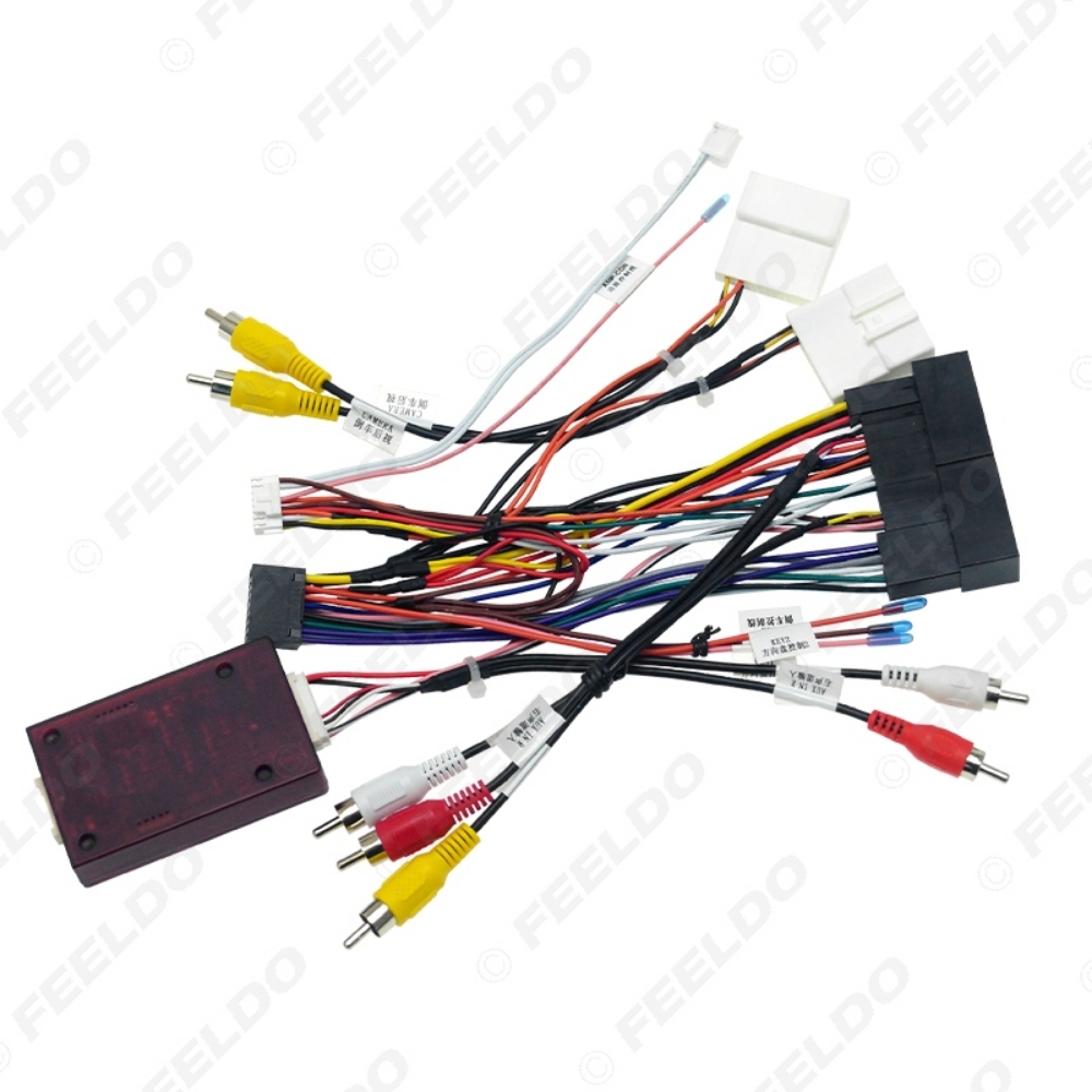 Picture of Car 16Pin Stereo Wiring Harness CANbus Support For Hyundai Elantra/SantaFe/K3/Sportage/Sorento With OEM SPDIF Amplifier 