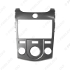 Picture of Gray/Black Car Radio Fascia Frame For KIA Forte(09-12)/Cerato(09-12)/Naza Forte Manual AC  Dashboard Panel Trim OEM 2DIN Size Reinstallation