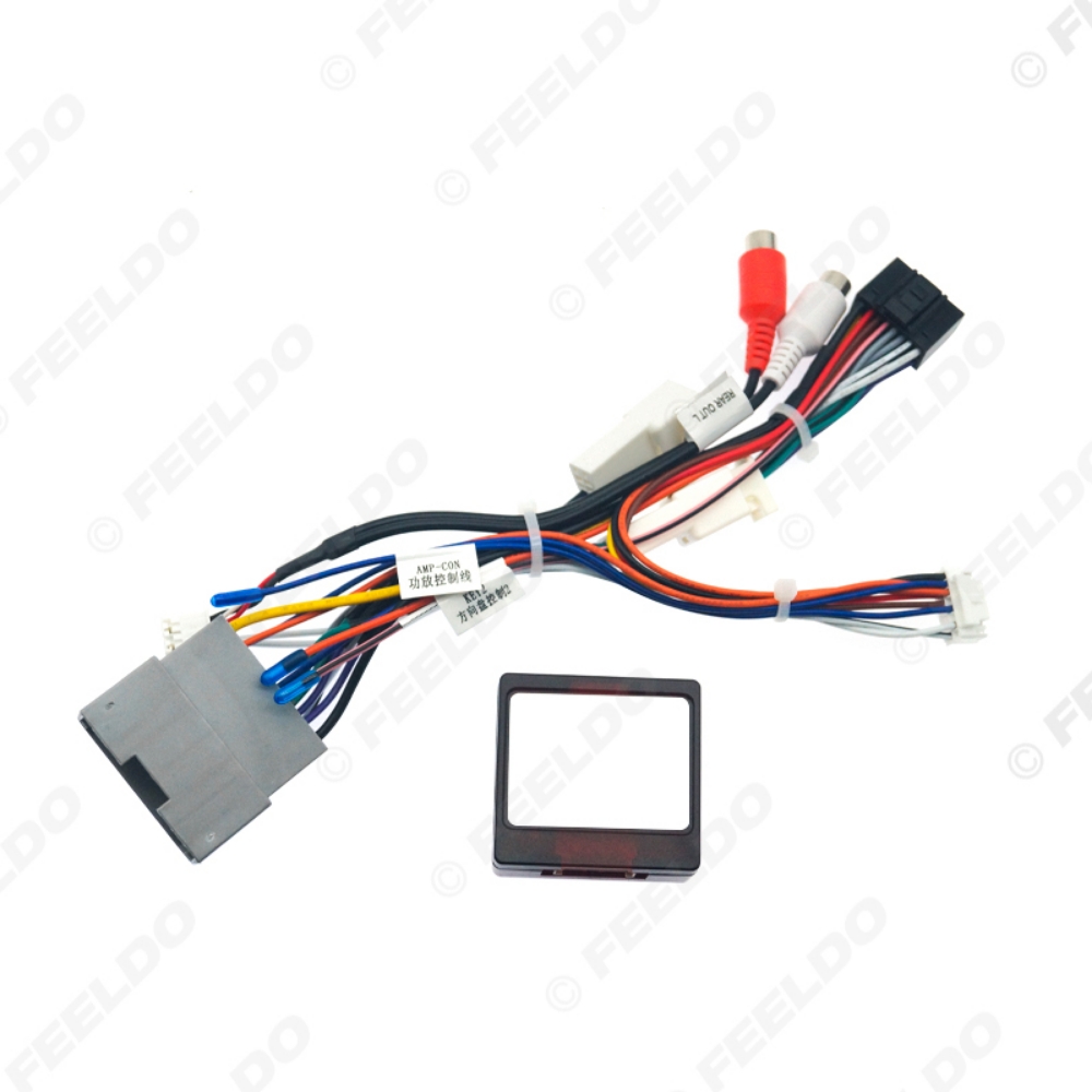 Picture of Car Audio Wiring Harness with Canbus Box For Jeep Wrangler 08-10 Aftermarket 16pin Stereo Installation Wire Adapter