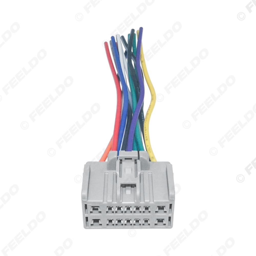 Picture of Car CD/DVD Audio Stereo Wiring Harness Adapter For Chevrolet Sail Radio Power Wire Cable (Female)