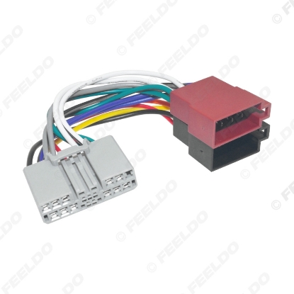Picture of Car CD Radio Audio ISO Wiring Harness Adapter for Honda Mitsubishi Peugeot(4007) Citroen C-Crosser Auto ISO Head Units Wire Cable