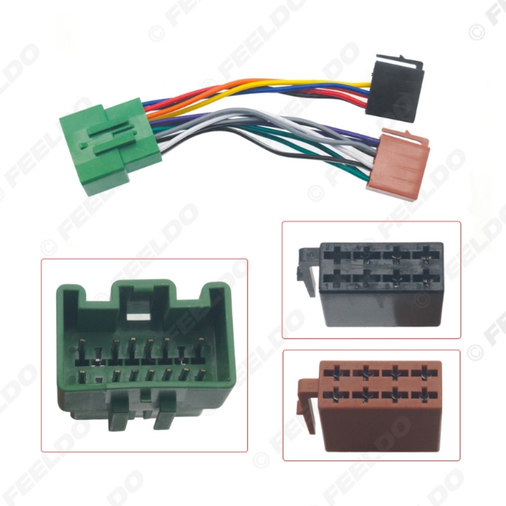 FEELDO CAR ACCESSORIES OFFICIAL STORE. Car Audio ISO Wiring Harness ...