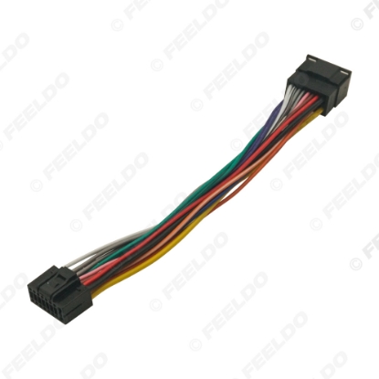 Picture of Car Audio 16pin Wiring Harness Wire cable For Universal All Cars Stereo Installation Wire Adapter