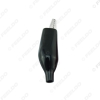 Picture of 1pcs Larger 58mm Metal Crocodile Clip Black and Red Sheath Clip Power Clamp Test Leads Clip