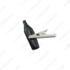 Picture of 1pcs Larger 58mm Metal Crocodile Clip Black and Red Sheath Clip Power Clamp Test Leads Clip