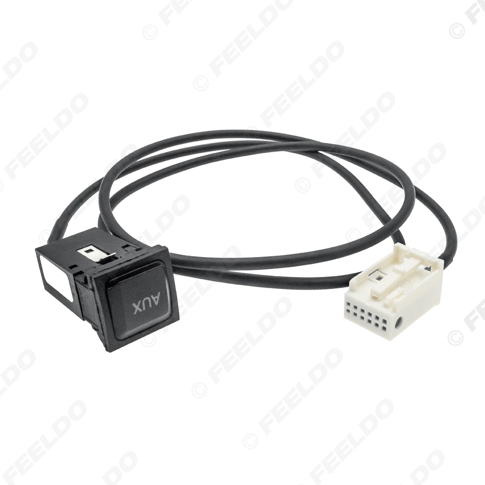 Picture of Car Audio AUX Cable Plug With Switch For VW Golf GTI Jetta MK6 Sagitar SciroccoRCD510/300/310