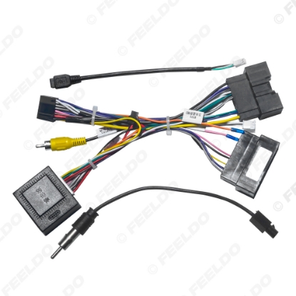 Picture of Car 16pin Audio Wiring Harness With Canbus Box For Ford Kuga(13/15/19) Auto Stereo Installation Wire Witih USB Adapter