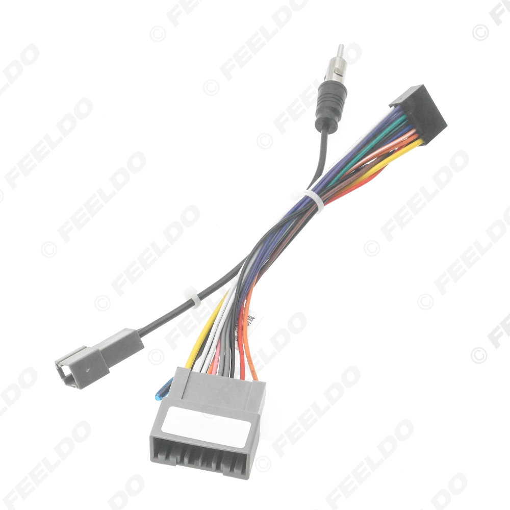 Picture of Car Audio DVD Player 16PIN Android Power Cable Adapter For Honda Fit 2021 Radio Wiring Harness