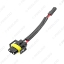 Picture of Car HID/LED Lamp Bulb Socket H11 To 5500 Connector Plug Automotive Wiring Cable Adapter