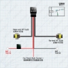 Picture of Auto 12V H11 Fog Light Lamp Wiring Harness Universal Car Light Wire Connector With 40A Relay LED Work Light Adapter