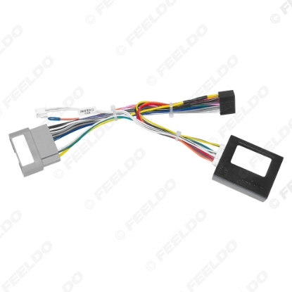 Picture of Car 16pin Power Cord Wiring Harness Adapter With Canbus For Jeep Wrangler Rubicon 2010 Installation Head Unit