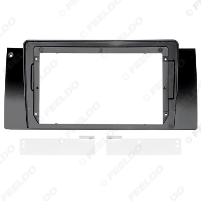 Picture of Car Audio 9" Big Screen Head Unit Dash Fascia Panel Frame Kit Adapter For BMW 5-Series E39(95-03) Radio Dash Frame