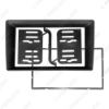 Picture of Car Stereo Big Screen Fascia Frame Adapter 9/10.1 Inch To 7 Inch For Audio 2Din Dash Fitting Panel Frame Kit