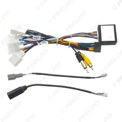 Picture of Car 16pin Power Cord Wiring Harness Adapter With Canbus For Toyota Camry(2021)/Sienna(2021,2018)Installation Head Unit