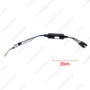 Picture of Car Vehicle Boat Radio Antenna Adapter Male Dual Fakra Amplifier Booster for Volkswagen Audi Signal Aerial FM Antenna