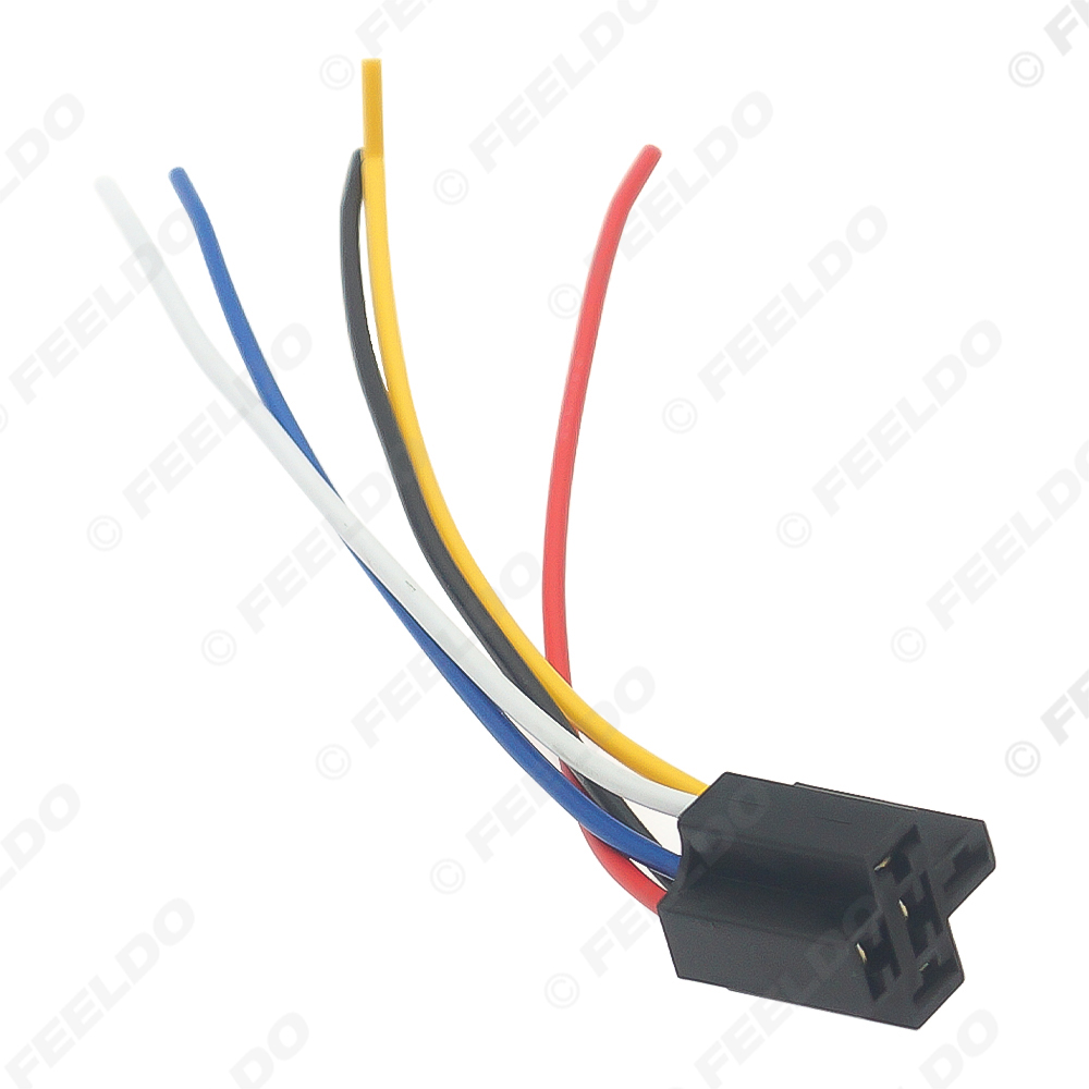 FEELDO CAR ACCESSORIES OFFICIAL STORE. Car DC 12V 5Pin Relay Sockets ...
