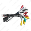 Picture of 20-pin Extended Interface Cable With RCA AUX-IN/OUT Audio/Video MIC Receptacle And SIM Slot For Android Head Unit Stereo