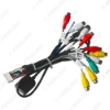 Picture of 20-pin Extended Interface Cable With RCA AUX-IN/OUT Audio/Video MIC Receptacle And SIM Slot For Android Head Unit Stereo