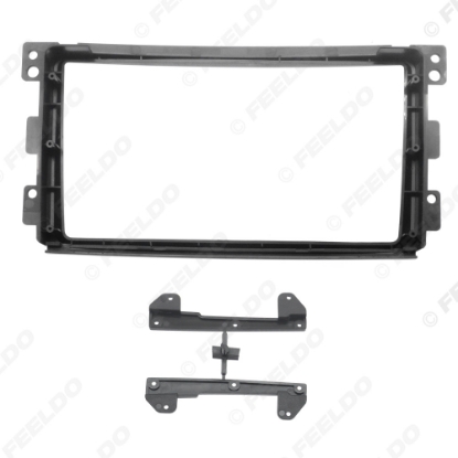 Picture of Car Audio Fascia Frame Adapter For Mercedes-Benz Smart 05-10 9" Big Screen 2DIN Dash Fitting Panel Frame Kit
