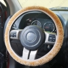 Picture of 1PC Universal Cotton Car Steering Wheel Cover Premium Soft Short Plush Winter Car Grips Skin 3-Color