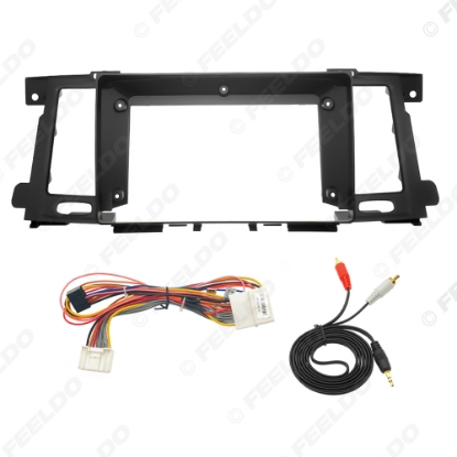 Picture of Car Audio 9" Big Screen Dash Fascia Panel Frame 16pin Power Cord Wiring Harness For Nissan Patrol (12-18) Adapter