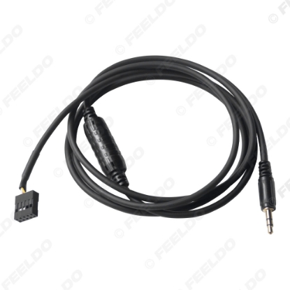 Picture of Car 3.5mm Male Jack AUX-IN Socket Audio Cable For BMW 3-Series E46 Extension CD Radio AUX Wire Adapter