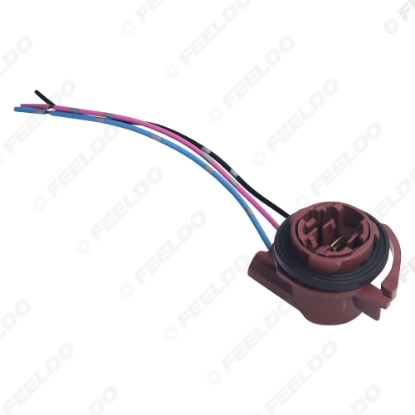 Picture of Car 3157B LED Bulb Socket Brake Turn Signal Light Harness Wire Plug Connector