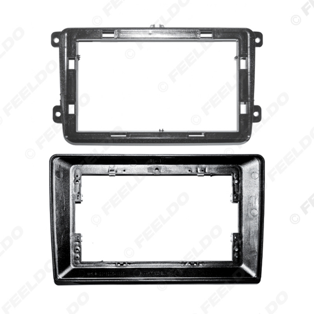 Picture of Car Audio 10.1" Big Screen Face Plate Fascia Frame For Volkswagen Touran Passat Golf Tiguan Stereo Panel Dash Mount Refitting Kit