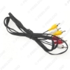 Picture of 1PC 1.5M 3-RCA Male to 3-RCA Male Jack Plug Audio Video AV Extension Cable Stereo AV Connector Cord Media Player Adapter