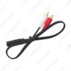 Picture of 1PC 3.5mm Audio Jack (Female) to 2-RCA Stereo Audio Converter