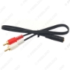 Picture of 1PC 3.5mm Audio Jack (Female) to 2-RCA Stereo Audio Converter