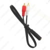 Picture of 1PC 3.5mm Audio Jack (Female) to 2-RCA Stereo Audio Converter