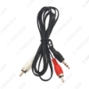 Picture of 1PC 3.5mm Audio Jack To 2-RCA Male Plug Audio Video Adapter Standard Converter Wire For Speaker TV Box CD DVD Player AUX Cable 30cm