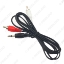 Picture of  2PCS 3.5mm Audio Jack To 2-RCA Male Plug Audio Video Adapter Standard Converter Wire For Speaker TV Box CD DVD Player AUX Cable 30cm