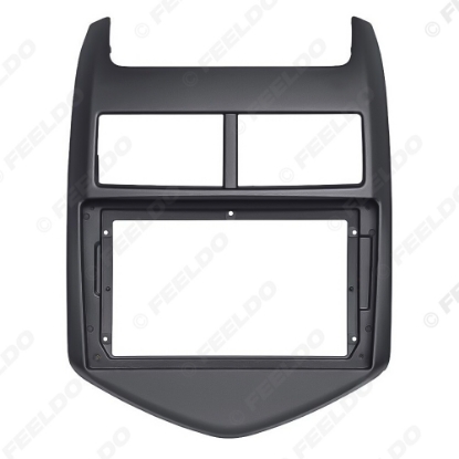 Picture of Car 2Din Audio Face Plate Fascia Frame For Chevrolet AVEO/Sonic 11-13 9" Big Screen DVD Player Stereo Panel Dash Mount Kit