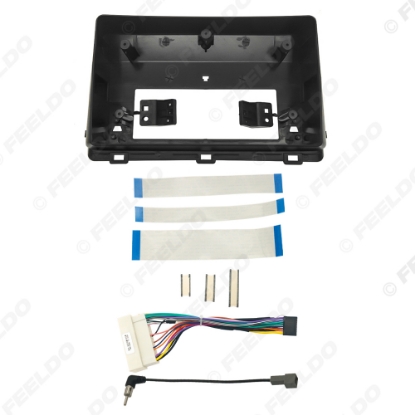 Picture of Car Audio 10.1" Big Screen Head Unit Dash Fascia Panel Frame Power Cord Wiring Harness Adapter For KIA CEED 2021