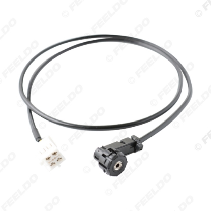 Picture of Car 4Pins AUX Auxiliary Link Line Aux Input Radio Cable For Mercedes Benz C-Class W203 2000-2007 AUX Adapter