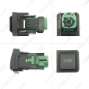 Picture of Car Round 4Pin CD Changer USB Cable With Switch Adapter for Volkswagen POLO Skoda Touran Magotan RCD510 RCD310 RNS315