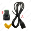 Picture of Car Round 4Pin CD Changer USB Cable With Switch Adapter for Volkswagen POLO Skoda Touran Magotan RCD510 RCD310 RNS315