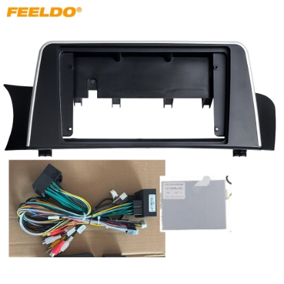 Picture of Car Frame Fascia Adapter Canbus Box Decoder For BMW X3 X4 F25 F26 Android Radio Audio Dash Fitting Panel Kit