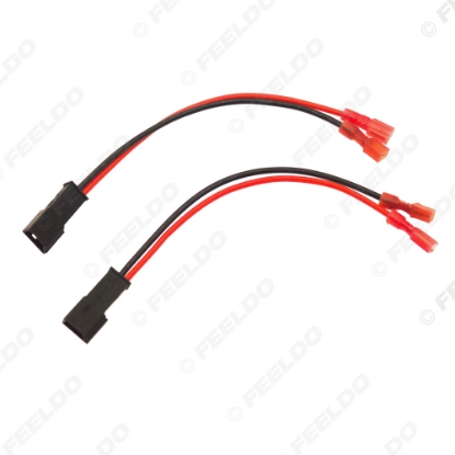 Picture of 2pcs Car 2Pin Stereo Speaker Wire Harness Adaptors For Citroen Auto Speaker Replacement Connection Wiring Plug Cables