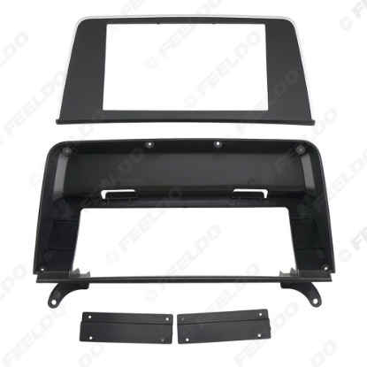 Picture of Car Audio 9" Big Screen Head Unit Dash Fascia Panel Frame Kit Adapter For BMW X5 (07-12) Radio Dash Frame