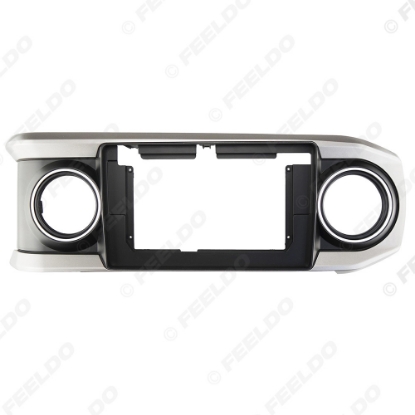 Picture of Car Audio 10.1" Big Screen Head Unit Dash Fascia Panel Frame Kit Adapter For Toyota Tacoma 2017 (LHD) Dash Frame