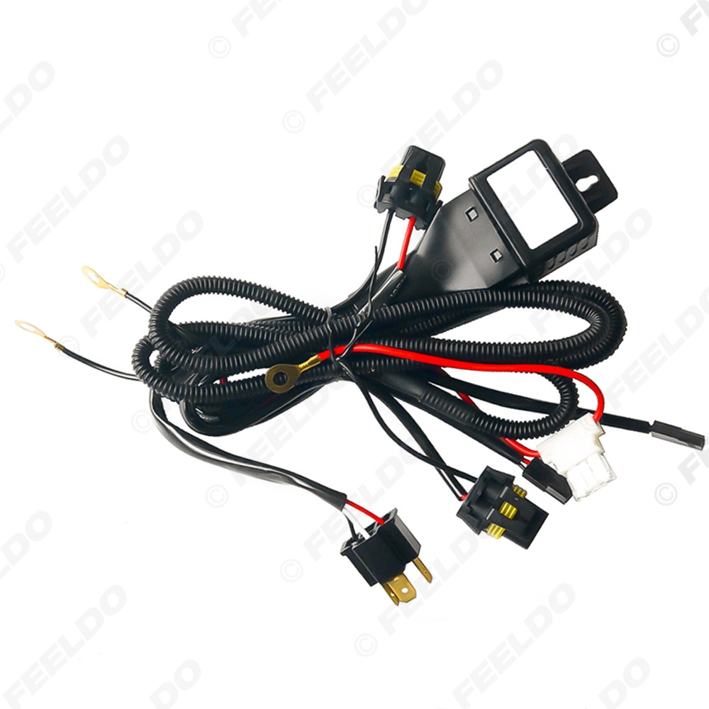 Picture of 1pcs 12V 35W/55W 2IN1 H4/HB2/9003 Hi/Lo Bi-xenon Relay Harness For HID