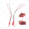 Picture of Car Red 2PIN Headlight Pigtail Terminal Connecting Wiring Male To Female Plug For Auto Projector Lens Modification DIY Wire