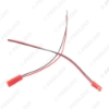 Picture of Car Red 2PIN Headlight Pigtail Terminal Connecting Wiring Male To Female Plug For Auto Projector Lens Modification DIY Wire