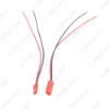 Picture of Car Red 2PIN Headlight Pigtail Terminal Connecting Wiring Male To Female Plug For Auto Projector Lens Modification DIY Wire