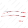 Picture of Car Red 2PIN Headlight Pigtail Terminal Connecting Wiring Male To Female Plug For Auto Projector Lens Modification DIY Wire